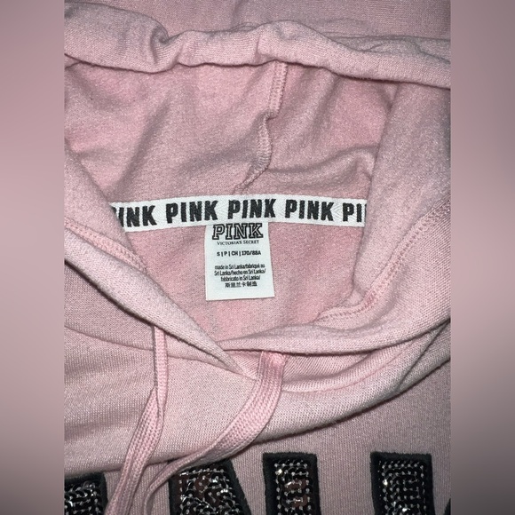 VS PINK Size SMALL RARE HTF Baby Pink Mega Bling Set. - Picture 8 of 16